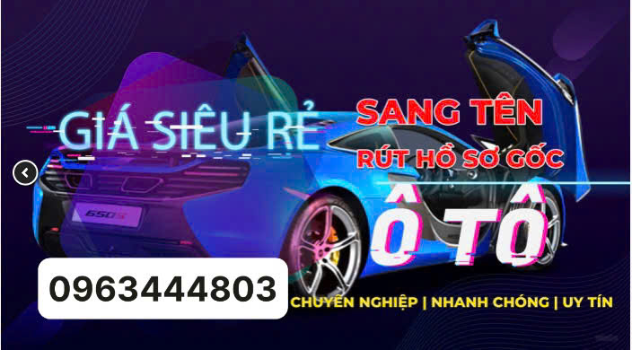 Thủ tục sang tên xe ô tô tại Hưng Yên online uy tín, giá rẻ