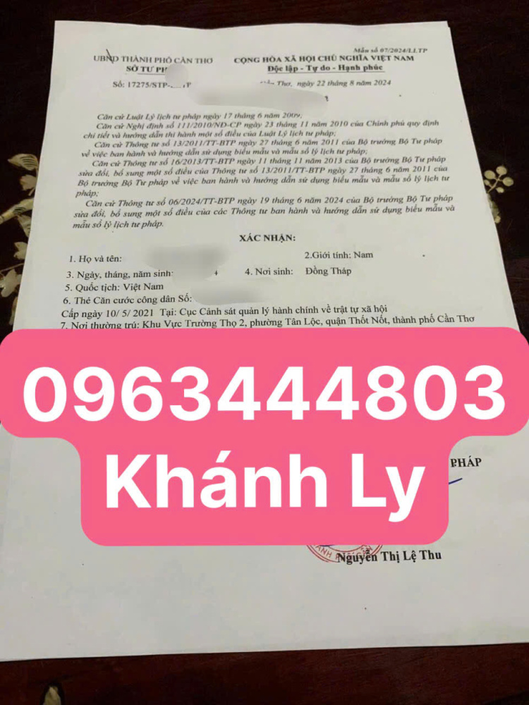 Xin Giấy xác nhận độc thân online uy tín tại Bình Dương nhanh