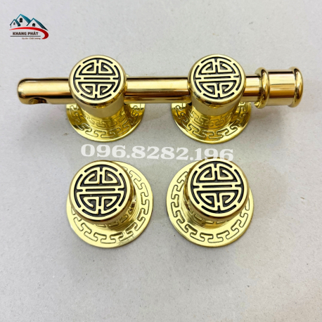 Khóa Cửa Chùy Đồng Chữ Thọ Nguyên Chất - Sang Trọng, Chuẩn Phong Thủy
