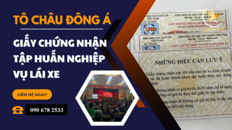 Làm chứng chỉ tập huấn tài xế ở Quãng Ngãi giao tận nơi