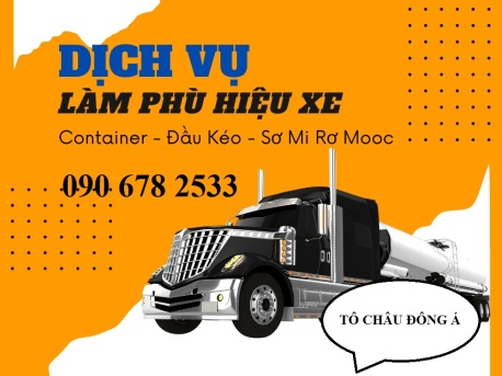 Làm phù hiệu cho xe công - ten - nơ ở Bạc Liêu giá tốt