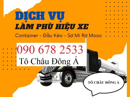 Làm phù hiệu cho xe ô tô công ten nơ ở Châu Đức, Vũng Tàu