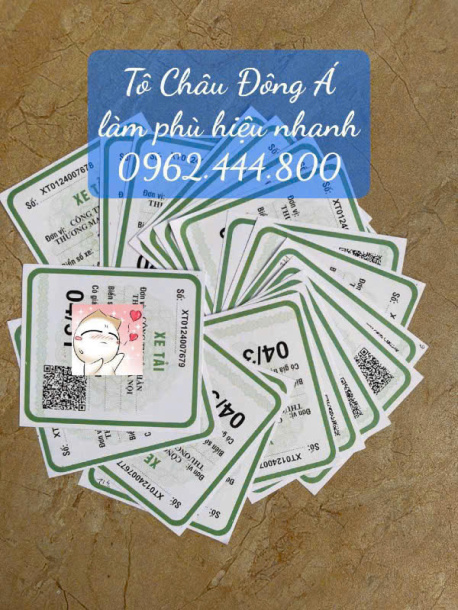 Làm phù hiệu xe tải giá sốc tại Bình Định