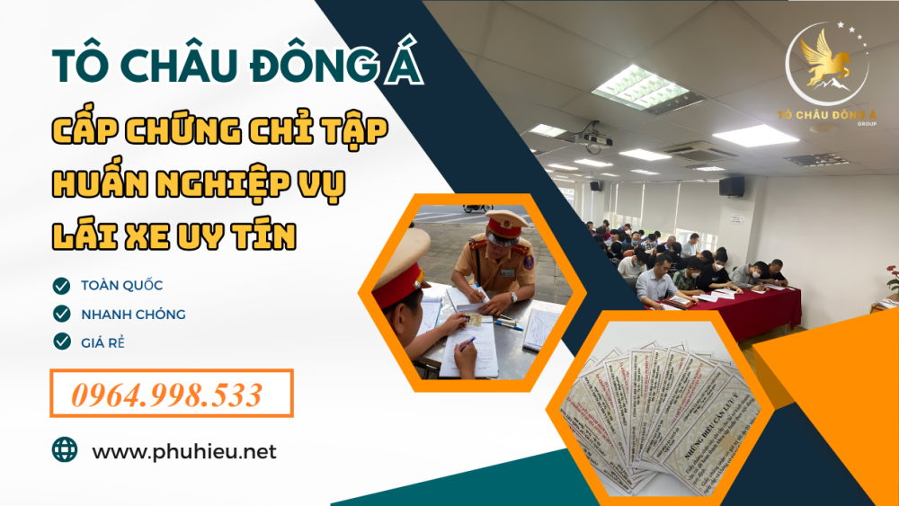 giấy chứng nhận tập huấn nghiệp vụ lái xe kinh doanh vận tải