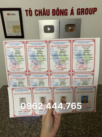 Mua thẻ an toàn lao động nhóm 2, nhóm 3 uy tín số 1 Hưng yên chỉ 3xxK