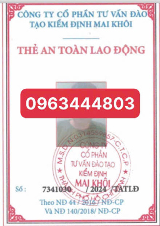 Mua thẻ an toàn lao động nhóm 3 tại Bình Dương uy tín, bảo đảm