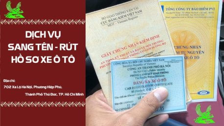 Nhận rút hồ sơ gốc xe ô tô ở TP HCM 
