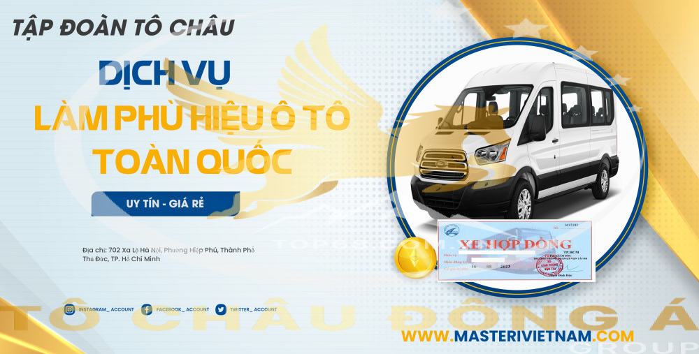 HỢP TÁC XÃ ĐÔNG Á HỒ CHÍ MINH LÀM PHÙ HIỆU XE HỢP ĐỒNG