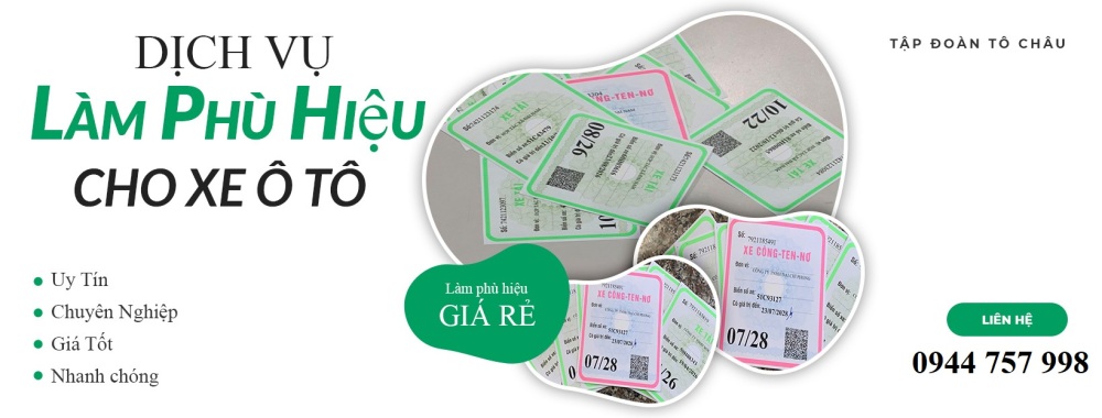 Dịch vụ làm phù hiệu xe ô tô tại Thanh Hóa