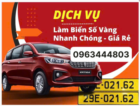Tại Quảng Ninh cấp  dịch vụ đổi biển vàng cho xe ô tô nhanh gọn