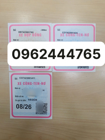 Tem Phù hiệu cho xe chạy grap, taxi tại Sài Gòn