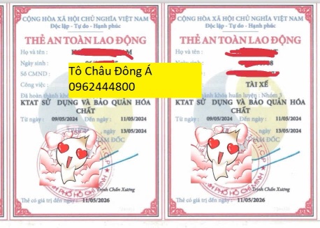 Thẻ an toàn lao động nhóm 3 uy tín tại Phú Thọ
