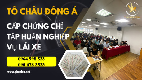 Tô châu đông á group chuyên chứng chỉ tập huấn lái tại Thái Nguyên siêu rẻ