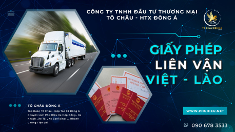 TÔ CHÂU ĐÔNG Á GROUP LÀM GIẤY PHÉP LIÊN VẬN QUỐC TẾ VIỆT LÀO TẠI ĐÀ NẴNG GIÁ HỜI NHẤT