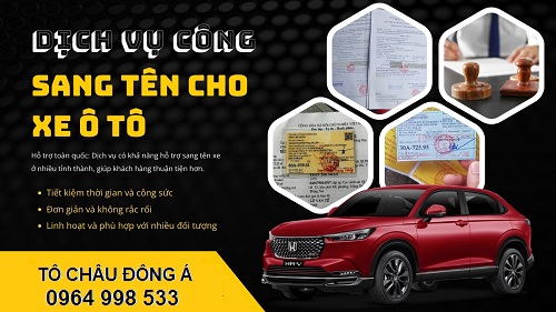 Dịch vụ làm sang tên xe tại Hà Nam giá tốt