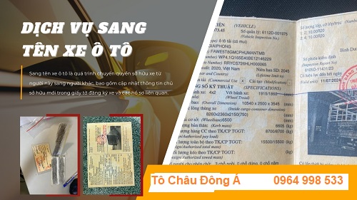 Dịch vụ làm sang tên xe tại Lạng Sơn giá ưu đãi tốt