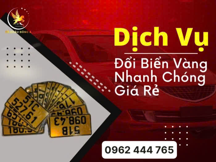 thủ tục đổi biển vàng xe ô tô ở Hải Dương