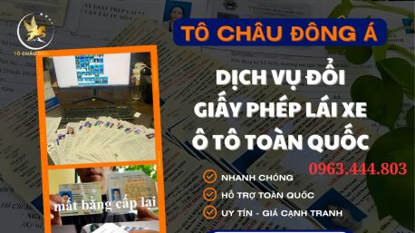 Vĩnh Phúc có dịch vụ đổi bằng lái xe ô tô online uy tín